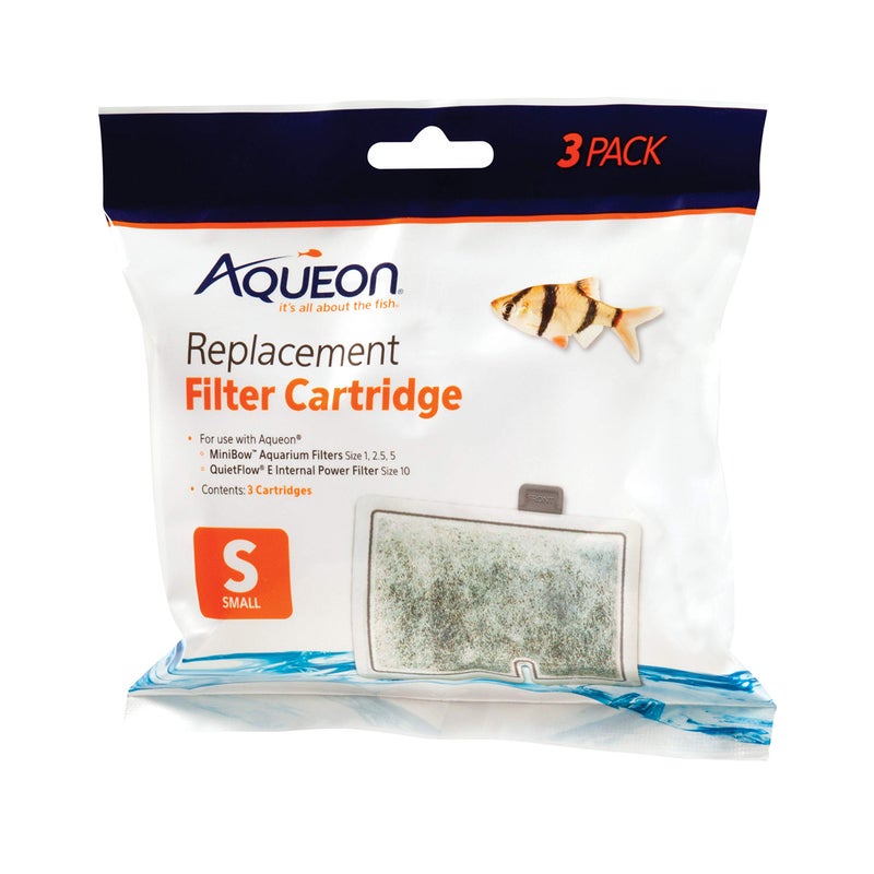 Aqueon Aquarium Fish Tank Replacement Filter Cartridges Small - 3 pack - Image 1