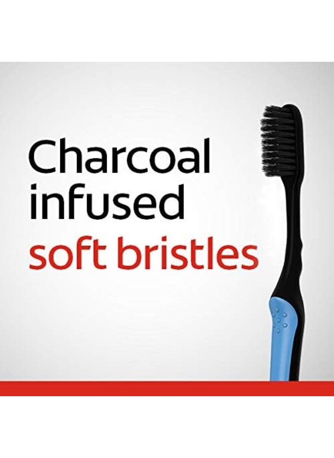 Colgate Colgate Slimsoft Floss-Tip Charcoal Toothbrush  - Image 2