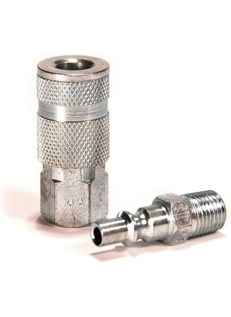 Primefit Primefit AK10012 14Inch ARO Steel Coupler Set with Male Plug 2Piece  - Image 1