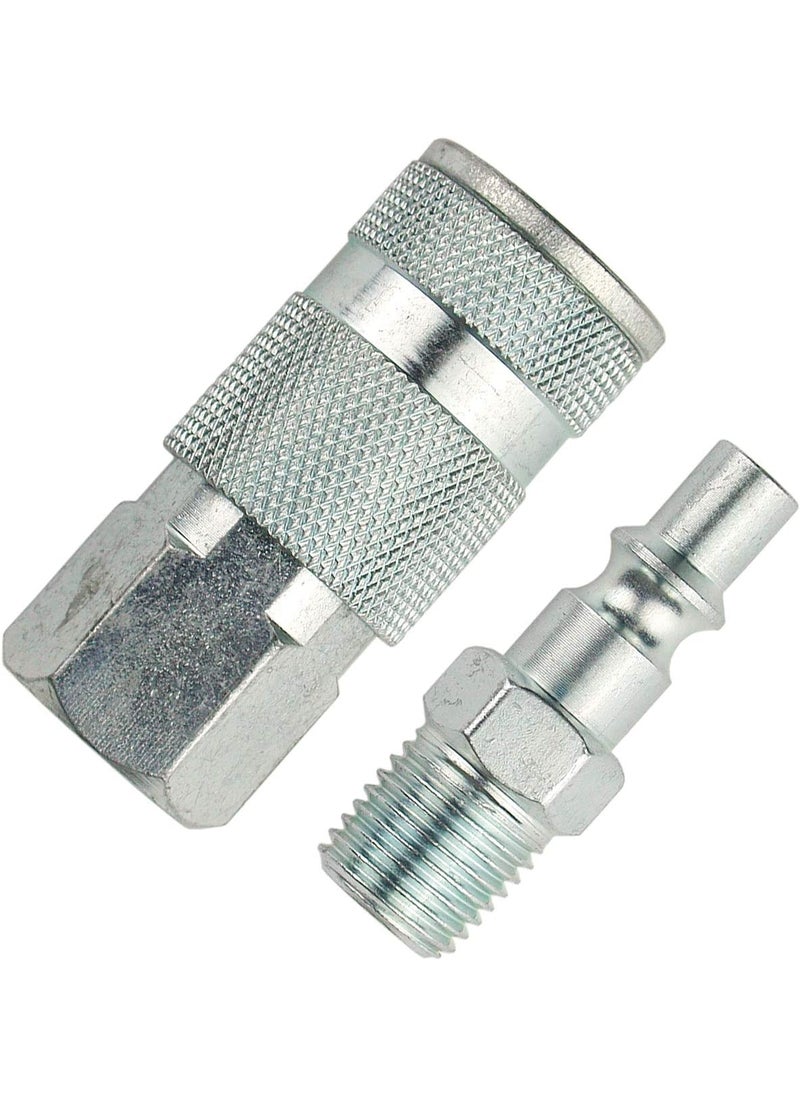 Primefit Primefit AK10012 14Inch ARO Steel Coupler Set with Male Plug 2Piece  - Image 3