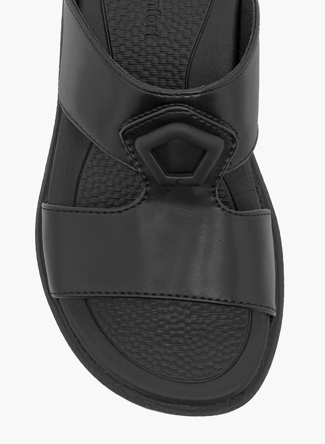Le Confort Boys Solid Arabic Sandals with Accent Detail  - Image 3