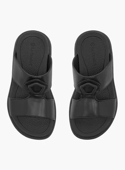Le Confort Boys Solid Arabic Sandals with Accent Detail