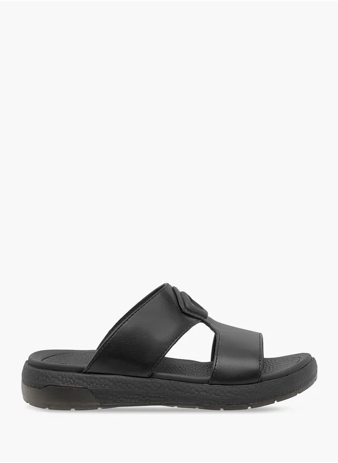 Le Confort Boys Solid Arabic Sandals with Accent Detail