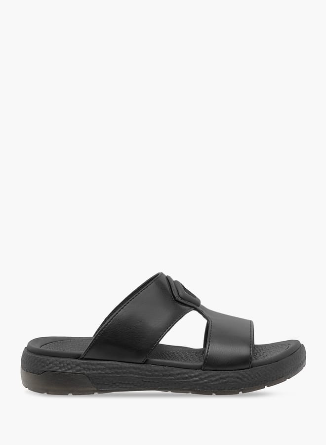 Le Confort Boys Solid Arabic Sandals with Accent Detail  - Image 2
