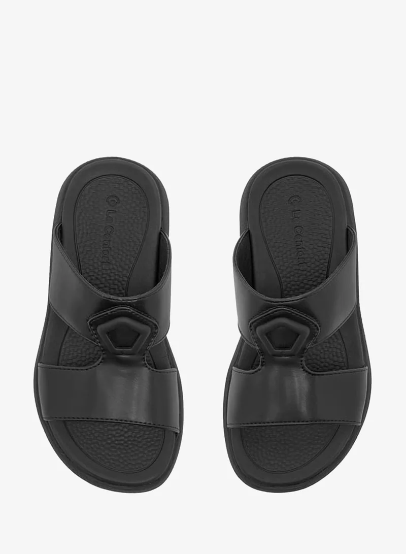 Le Confort Boys Solid Arabic Sandals with Accent Detail Ramadan Collection