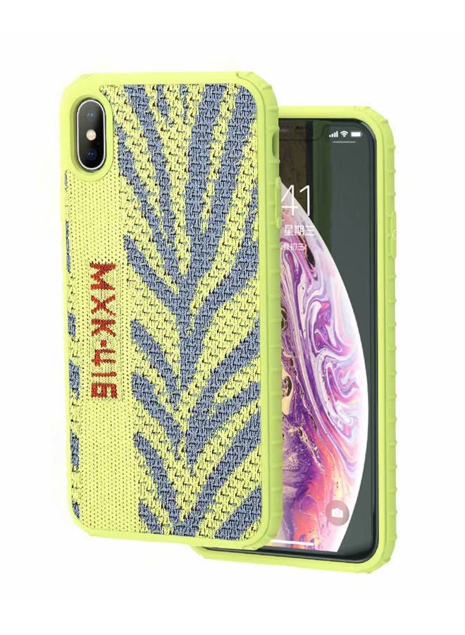 NIBEMINENT Protective Case Cover For Apple iPhone X Green Zebra 