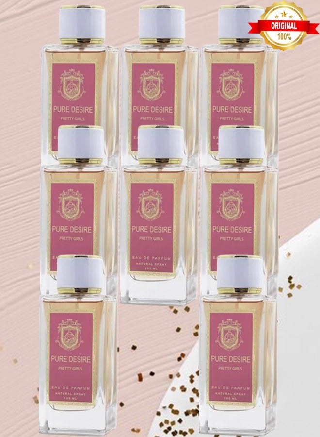Coolife 8 Pieces Pure Desire Pretty Girls Perfume For Women 100ml EDP - Image 1