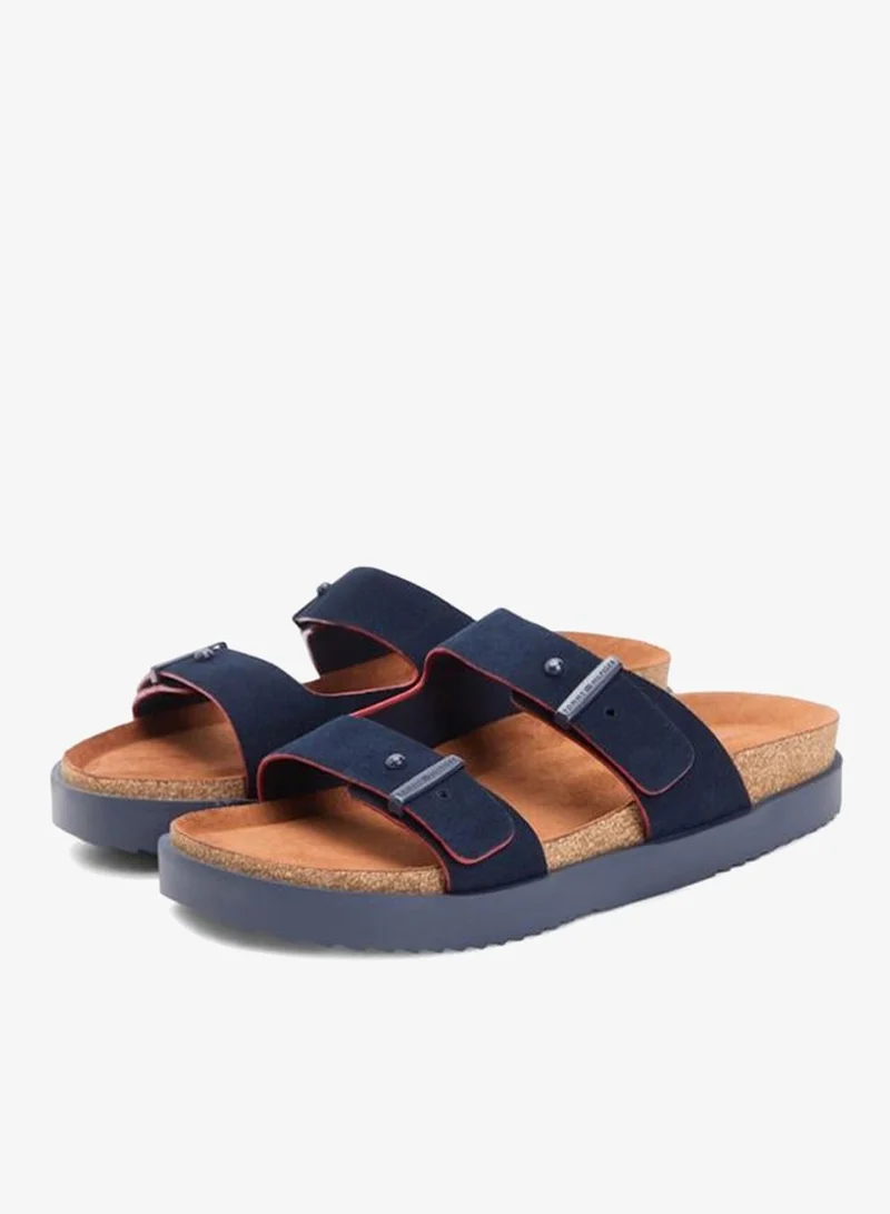 TOMMY HILFIGER Desert Sky Cork Adjustable Suede Sandal for Men | Best Price UAE