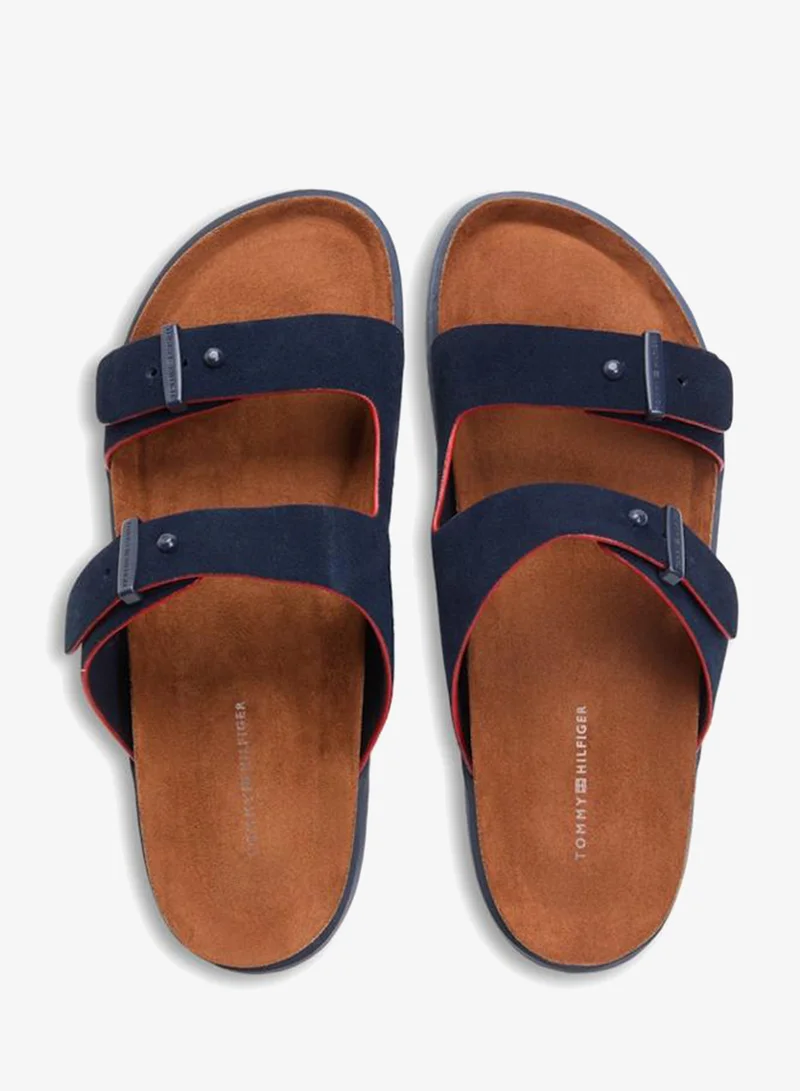 TOMMY HILFIGER Desert Sky Cork Adjustable Suede Sandal for Men | Best Price UAE