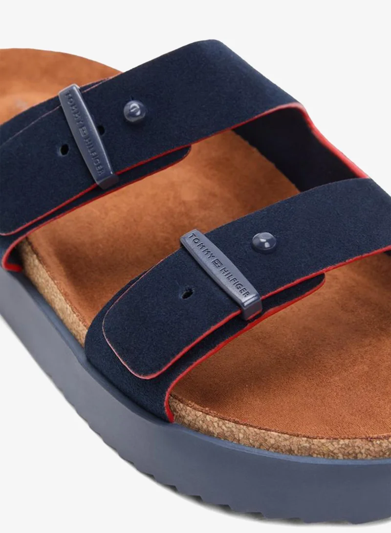 TOMMY HILFIGER Desert Sky Cork Adjustable Suede Sandal for Men | Best Price UAE