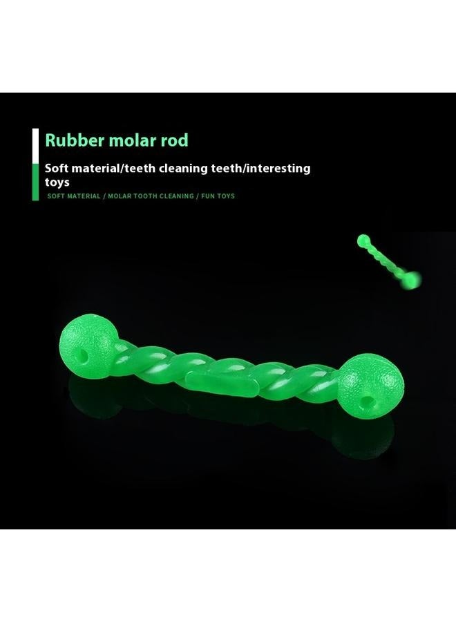 Pet Chew Toy Green 18.5x3.5cm-Chewers, Rubber Dog Rope Toys Knot Teething Toys Almost Indestructible - Image 3