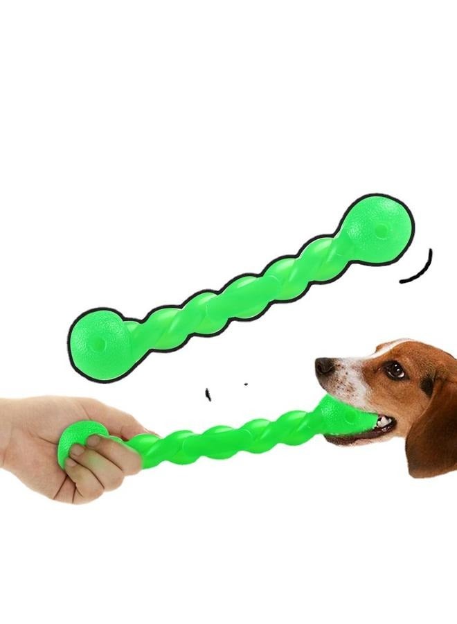 Pet Chew Toy Green 18.5x3.5cm-Chewers, Rubber Dog Rope Toys Knot Teething Toys Almost Indestructible - Image 2