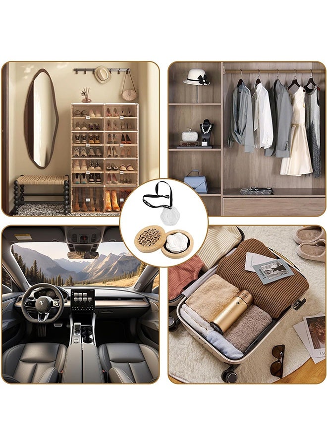 حجر معطر للزيوت العطرية مع علبة بخور خشبية، موزع روائح عطرية لليوجا، المنزل، السيارة، المكتب، والمنتجع الصحي - Image 5