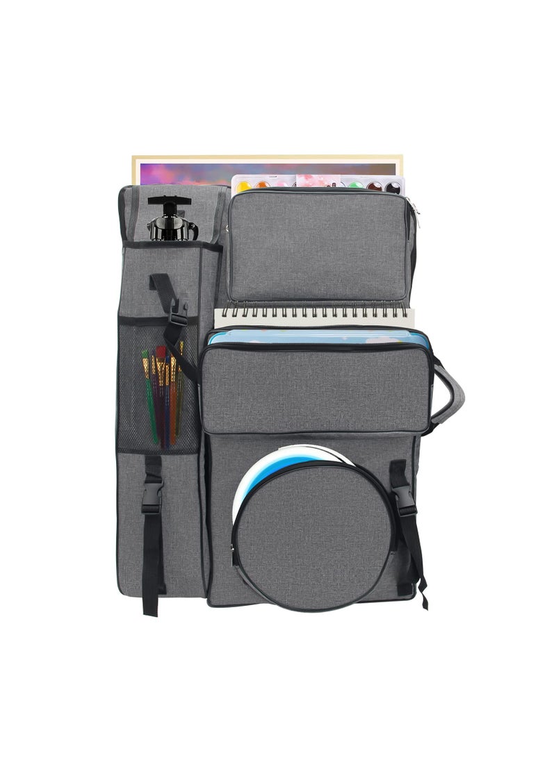 SYOSI Canvas Art Portfolio Bag, 20"x26" Artist Backpack Outdoor Drawing Carry Case Traveling Art Tote Bag Art Accessories Carrier Screen Transport Bag for Drawing Board, Screen, Accessories - Image 1