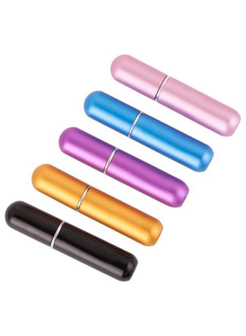 5Pcs,5ml  Perfume Spray Bottle Set,Portable Mini Refillable Perfume Atomizer Bottle For Travel Spray Scent Pump Case - Image 2