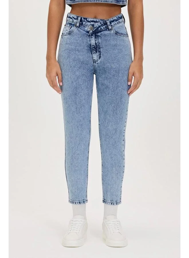 Bad Bear Alisha Jeans Blue Women's Denim Pants.