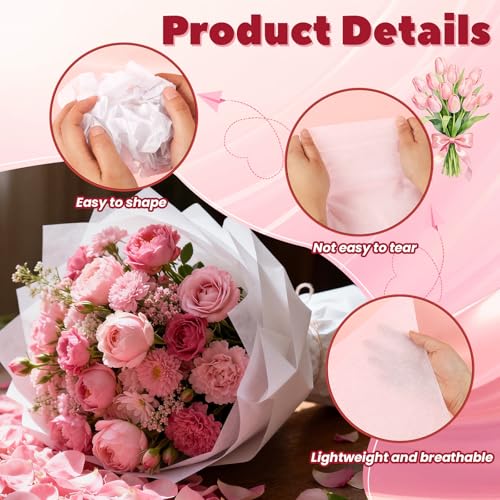 RYKOMO 100 Sheets 15 x 20 Inch Acid Free Tissue Paper for Storage, Unbuffered No Acid Papers White Tissue Paper Large Wrapping Papers Bulk for Preserving Clothing Festival Mother's Day Gift Wrap - Image 3
