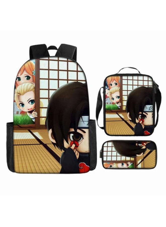 عام حقيبة ظهر مطبوعة بالرسوم المتحركة + مجموعة حقائب اليد + القلم، مجموعة حقائب عملية من ثلاث قطع (يمكن استخدام الطلاب والأطفال ونزهات الأصدقاء ورياضات تسلق الجبال وما إلى ذلك) - 55 - Image 2