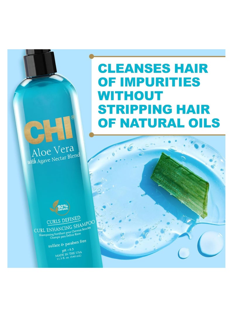 CHI ALOE VERA CURL ENHANCING SHAMPOO 340ml - Image 2