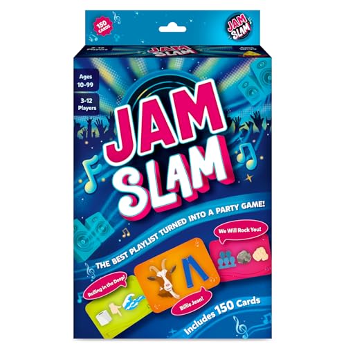 Gouda Games Jam Slam Music Card Game - Fast-Paced Song Guessing Party Game for Family Game Night, Fun for Adults, Teens & Kids, Gift for Music & Board Game Lovers, 3-12 Players - Image 1