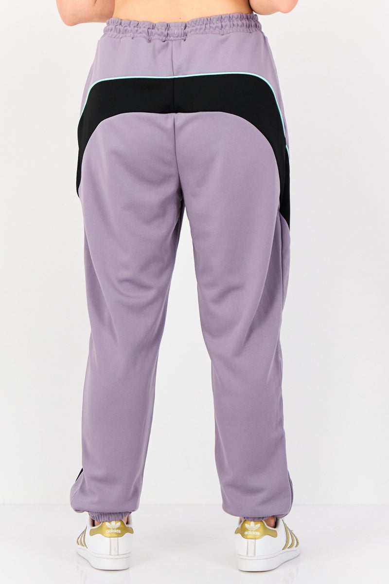 Ellesse Women Sportswear Fit Drawstring Outdoor Track Pants, Lilac - Image 2