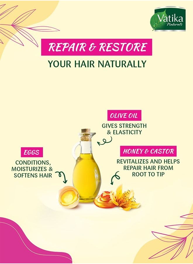 Vatika Naturals - Vatika Repair & Restore Hair Mayonnaise | With Honey, Castor & Marrow | For Damaged & Chemically Treated Hair - 500 ml - Image 1