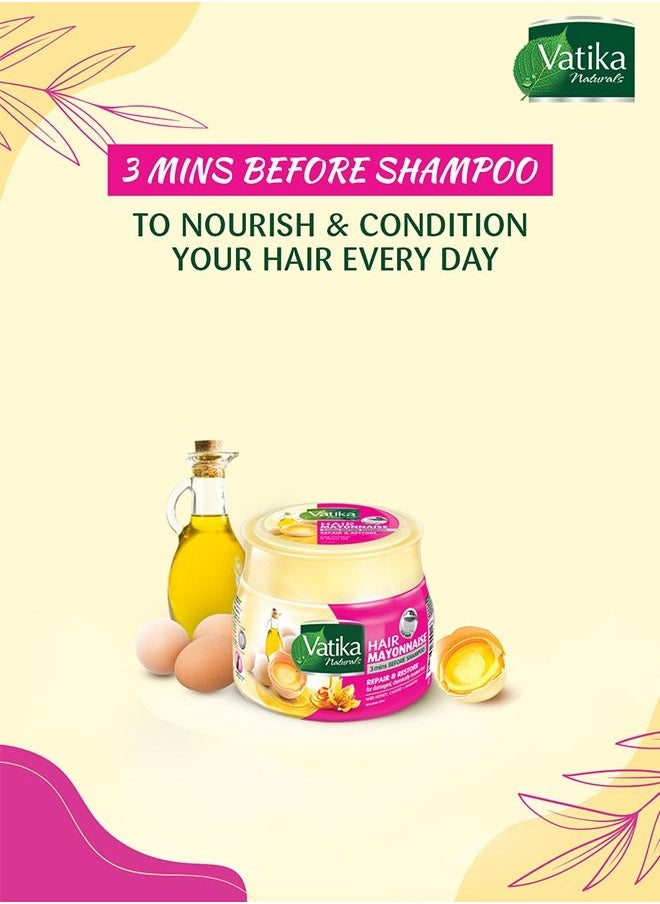 Vatika Naturals - Vatika Repair & Restore Hair Mayonnaise | With Honey, Castor & Marrow | For Damaged & Chemically Treated Hair - 500 ml - Image 1