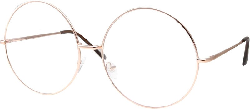 grinderPUNCH XXL Super Oversized Fashion Glasses Round Circle Frame Clear Lens - Image 1