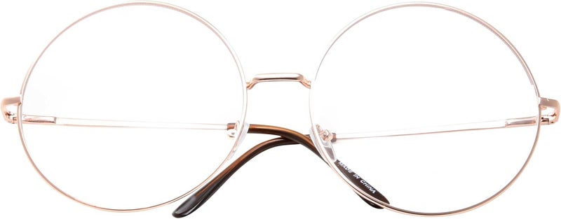 grinderPUNCH XXL Super Oversized Fashion Glasses Round Circle Frame Clear Lens - Image 3
