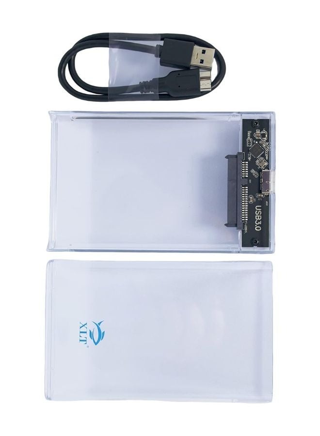 XLT Transparent Hard Drive Enclosure USB 3.0, Support UASP - 2.5 Inch - Image 5