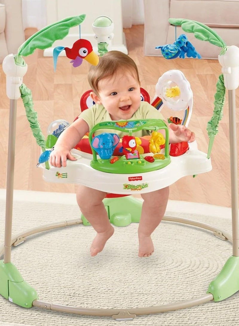 Tropical Jungle Baby Bouncer with Music and Light - Image 1
