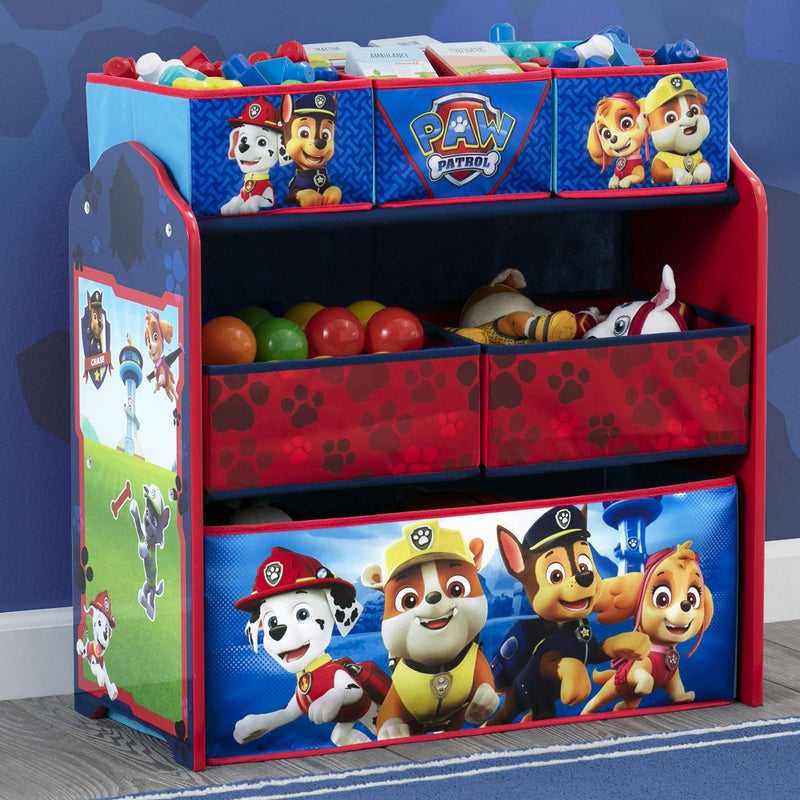 Delta Children Design & Store 6 Bin Toy Storage Organizer, Nick Jr. PAW Patrol - Image 2