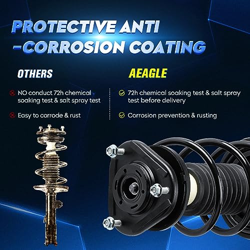 AEagle Front Strut Shock Assembly w/Coil Spring Compatible with Toyota Corolla 2009-2013, Matrix 2011-2013, 1.8L L4, Replace 472597 472598, Left & Right, 2PCS - Image 4