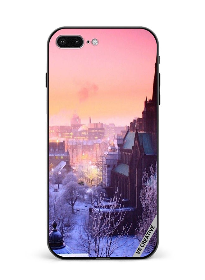VR CREATIVE Protective Case Cover For Apple iPhone 7 Plus/8 Plus Quebec Winter Design Multicolour - Image 1