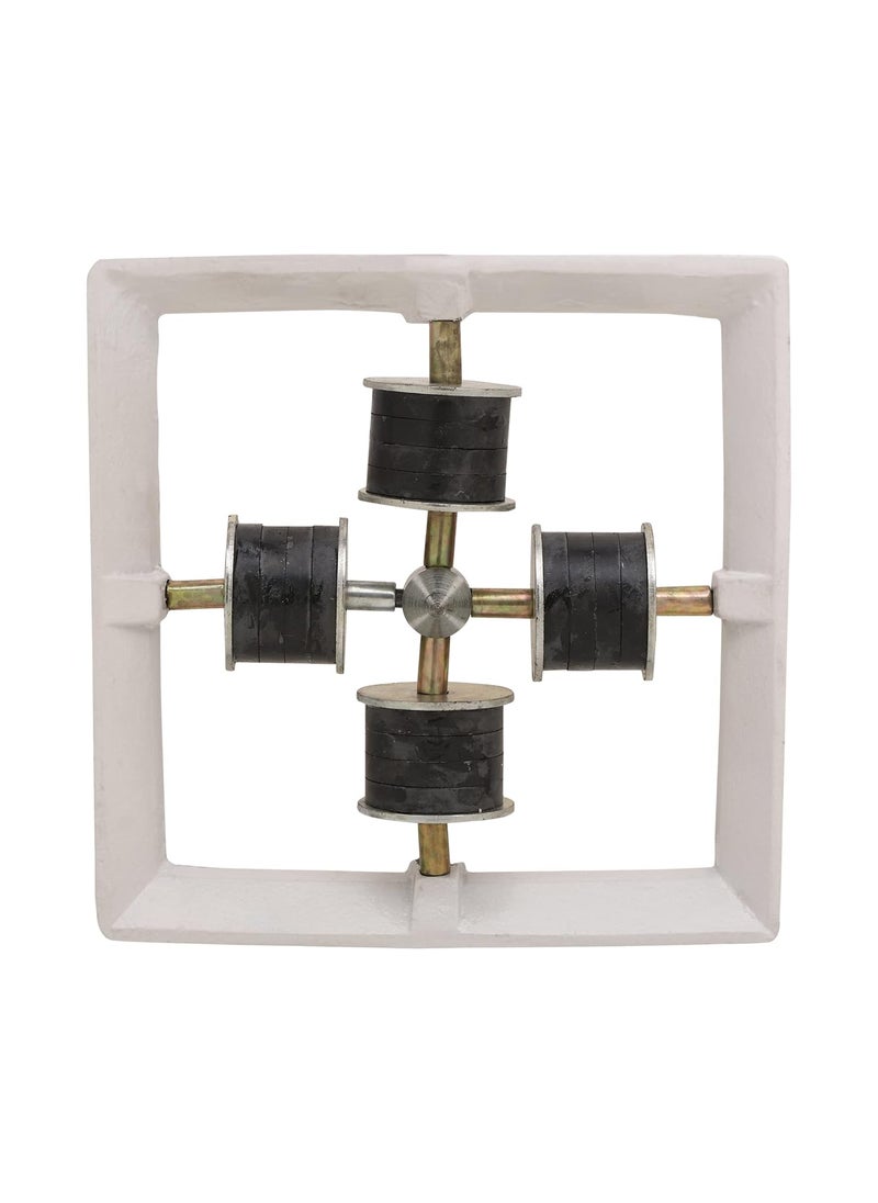 kms LOVELY KMS 9x9 Inch Square Shape 4 Pcs Hopper Magnet Available in Multicolor Pack of 1  - Image 3