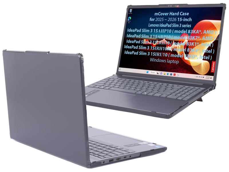 mCover Case ONLY Compatible for 20252026 15 Lenovo IdeaPad Slim 3 15AHP10 15ARP10 15IRH10 15IRU10 Series Windows Computers NOT Fitting Any Other Lenovo Models Black - Image 2