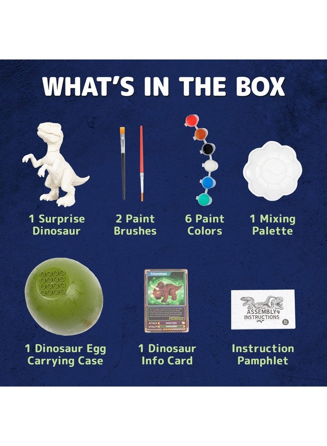 Prextex Build & Paint Your Own Dino Kit (1 Pack) ; Collectible Dinosaur Toy Surprise Dino Building Toy Arts & Crafts For Kids Ages 68 Painting/Art Set Kids Gifts Boy&Girl Learning Toy Dino Egg - Image 4