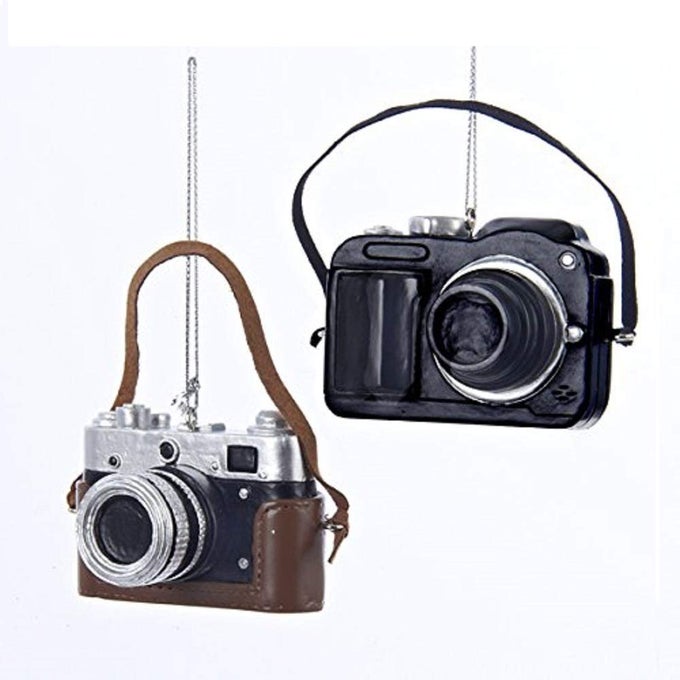 A1531 CLASSIC DIGITAL CAMERA CHRISTMAS TREE ORNAMENT SET OF 2