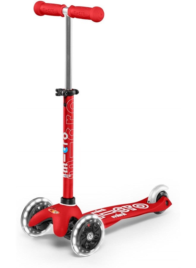 مايكرو ميني مايكرو ديلوكس بعجلات ال اي دي ، احمر - mmd052 - Image 1