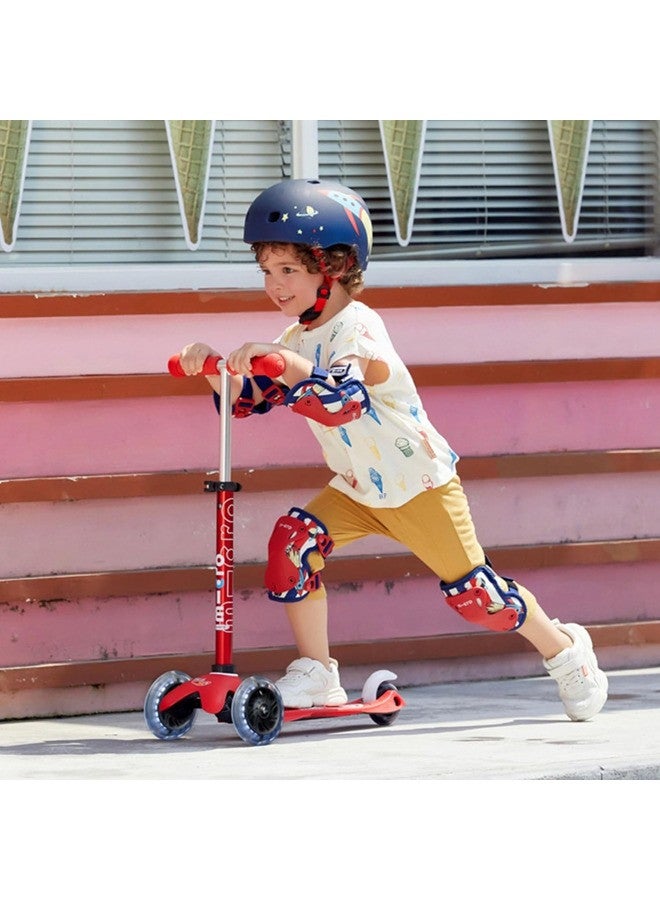 مايكرو ميني مايكرو ديلوكس بعجلات ال اي دي ، احمر - mmd052 - Image 5