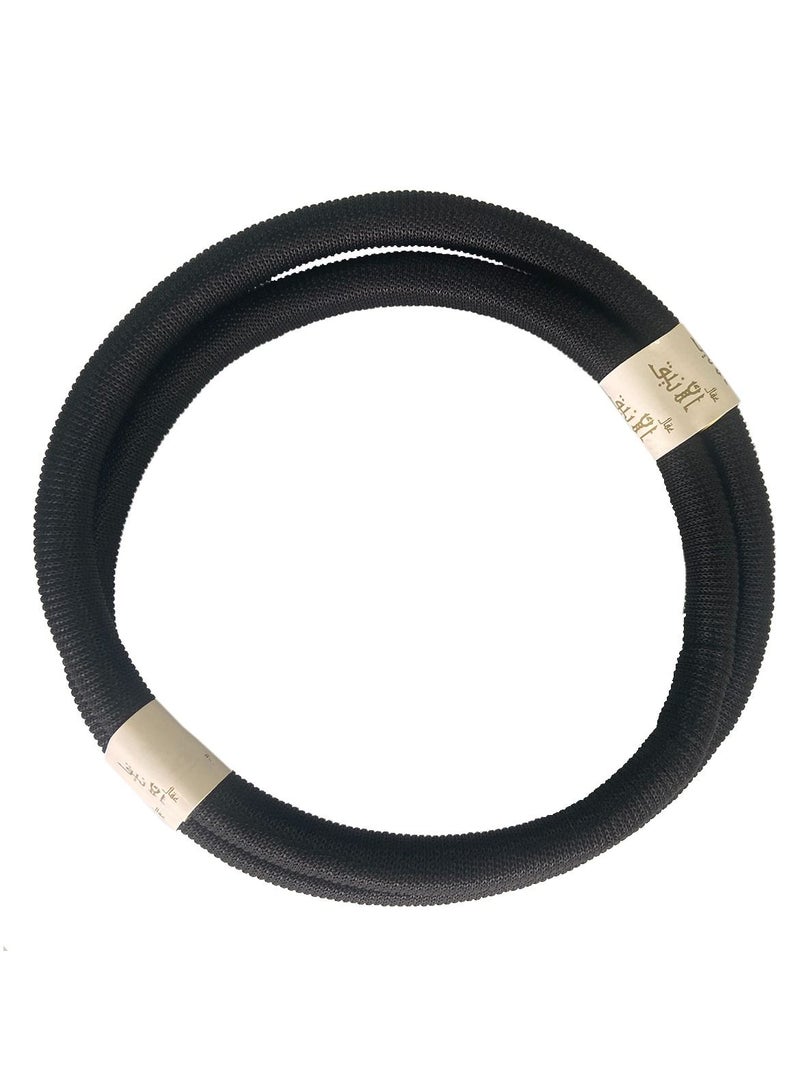 Loquat Arabian Head Hoop For Man Polyester Headband  Black 
