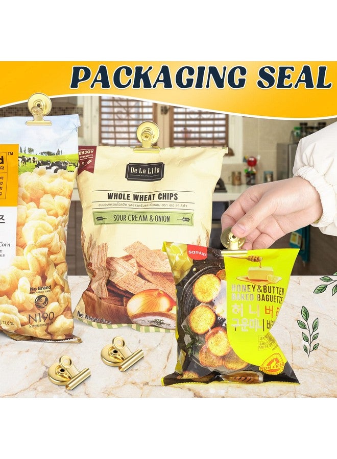 جرتارد مجموعة من 6 مشابك مغناطيسية للثلاجة، مشابك مغناطيسية للثلاجة، مشابك مغناطيسية شديدة التحمل، مشابك مغناطيسية قوية للثلاجة، والسبورة البيضاء، والمكتب، والمدرسة، والمطبخ - (ذهبي) - Image 4