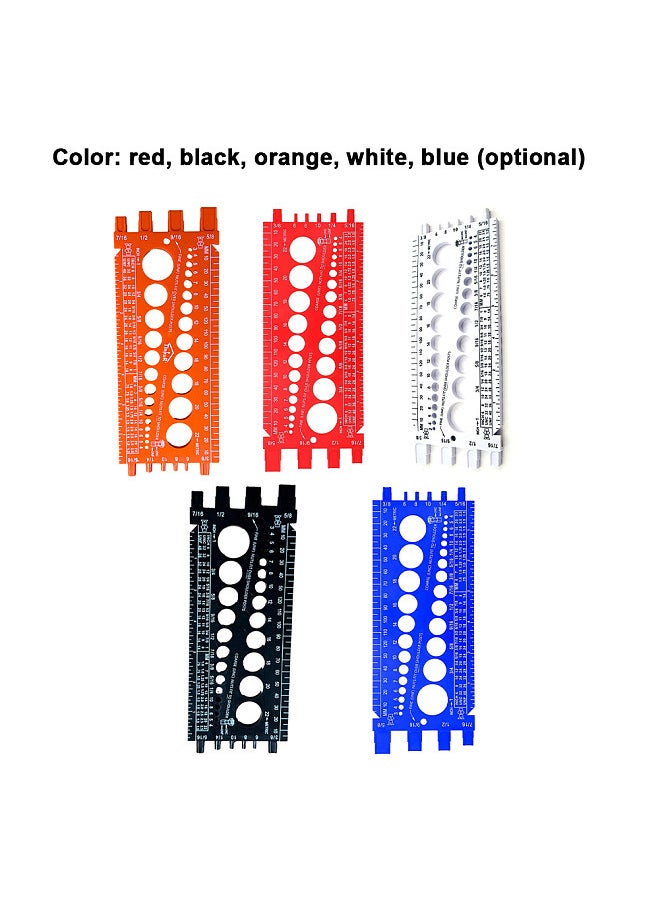 Generic Nut Bolt Size Checker Gauge for Metric and Imperial Thread Tester Easy Size Identification Tool Practical Thread Measuring Gauge Identifier  - Image 3