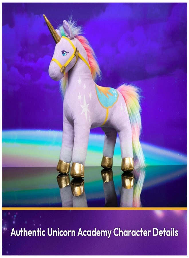 Unicorn Academy لعبة يونيكورن أكاديمي الرسمية وايلد ستار القطيفة، حيوان محشو على شكل يونيكورن، ألعاب يونيكورن للبنات من عمر سنة فما فوق، بنفسجي، 15 بوصة - Image 4
