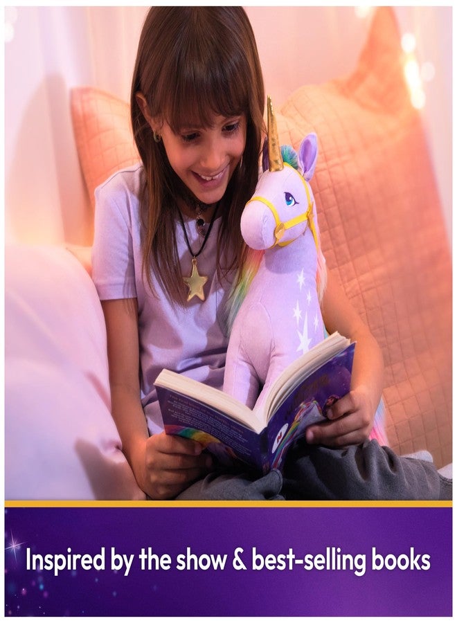 Unicorn Academy لعبة يونيكورن أكاديمي الرسمية وايلد ستار القطيفة، حيوان محشو على شكل يونيكورن، ألعاب يونيكورن للبنات من عمر سنة فما فوق، بنفسجي، 15 بوصة - Image 3