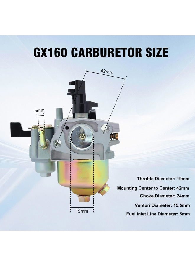 Buckbock Carburetor For Ruixing 5.5HP 6.5HP 168F Water Pump Pressure Washer - Huayi Carburetor for HONDA GX160 5.5 HP GX200 6.5 HP Engine WP30X Water Pump Pressure Washer - Image 3