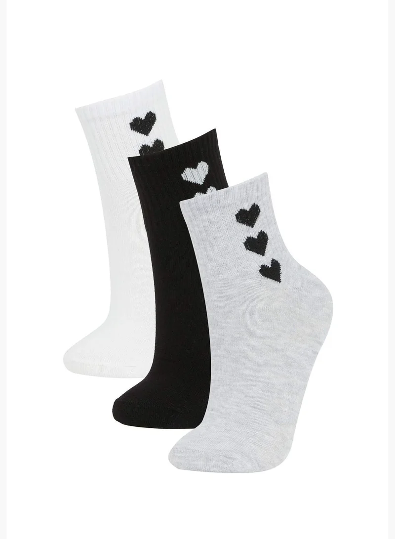DeFacto 3 Pack Woman Mid Cut Socks