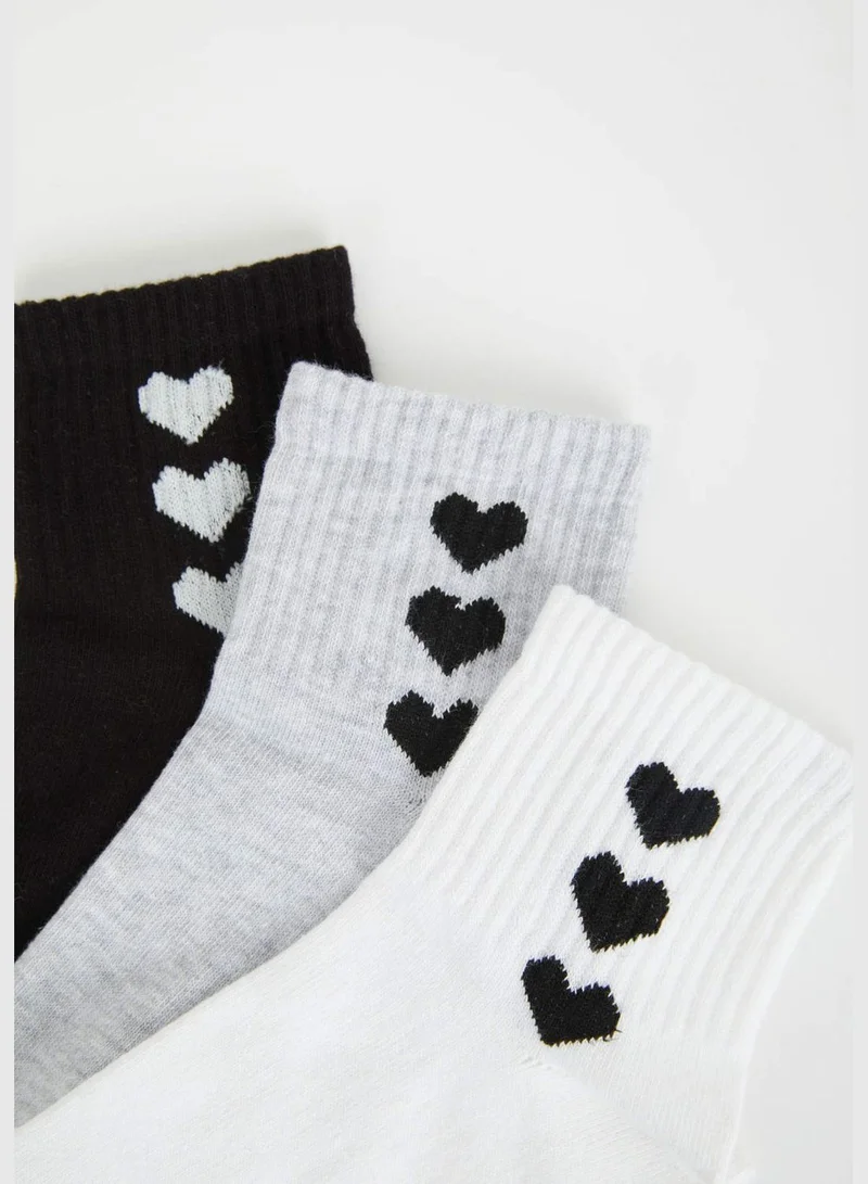 DeFacto 3 Pack Woman Mid Cut Socks