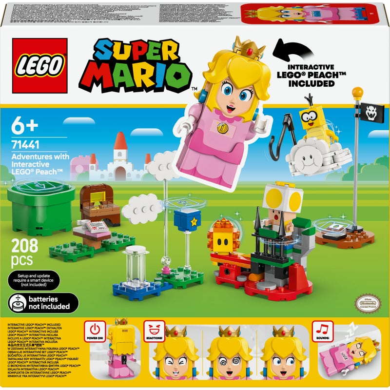 LEGO Super Mario Adventures with Interactive LEGO Peach Building Toy Set (208 Pieces) - Image 2