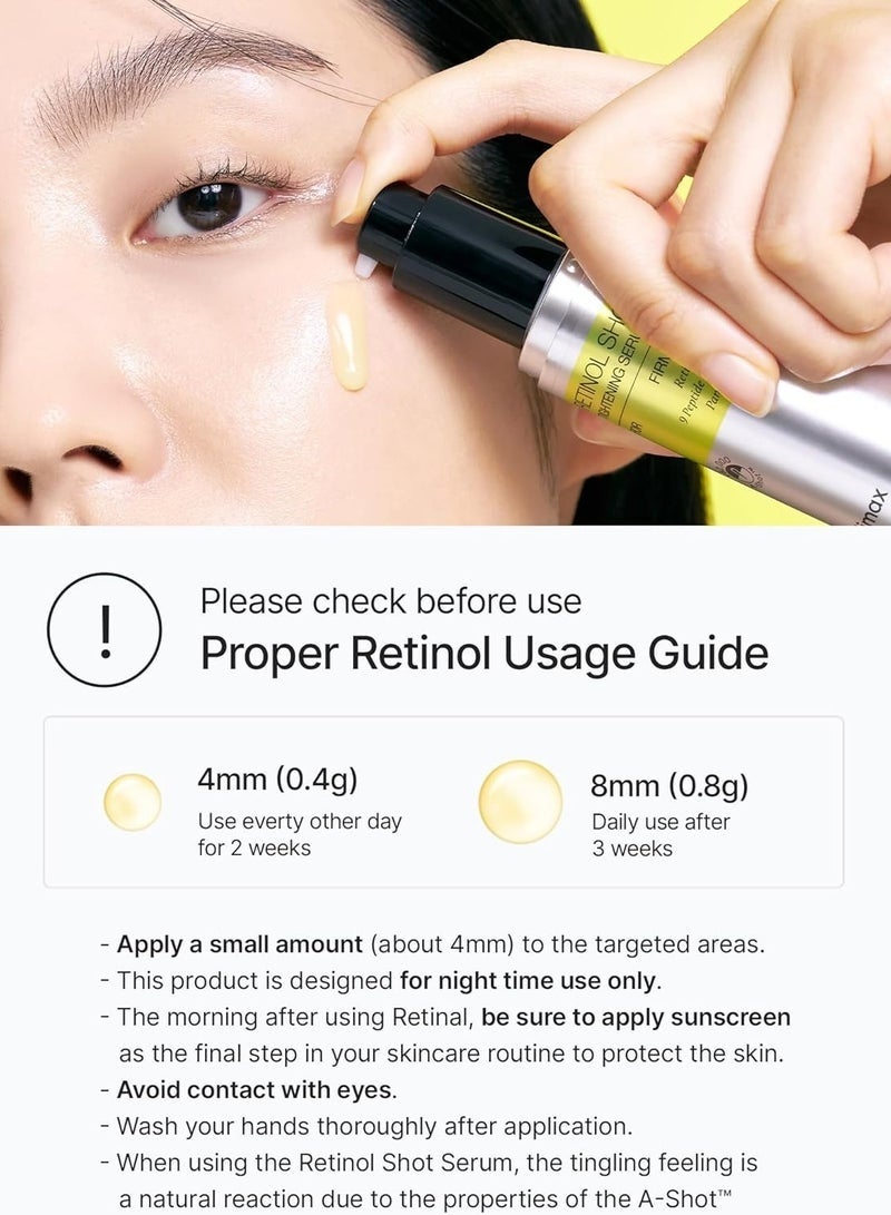 Celimax Retinol Shot Tightening Serum 30ml & Retinal Shot Tightening Booster 15ml - 2 Piece Set for Firm Skin - Image 4